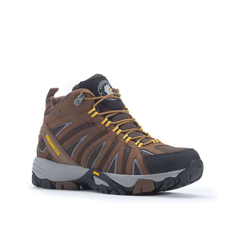 ROCKROOSTER Bedrock Brown Waterproof Hiking Boots