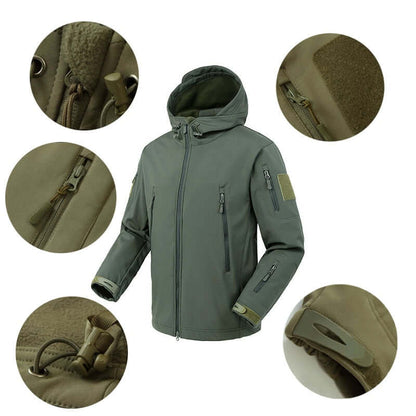 Mens Military Thermal Fleece Jacket for Winter