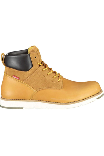 Levi's Beige Boot | Durable Polyester & Lace-Up Style